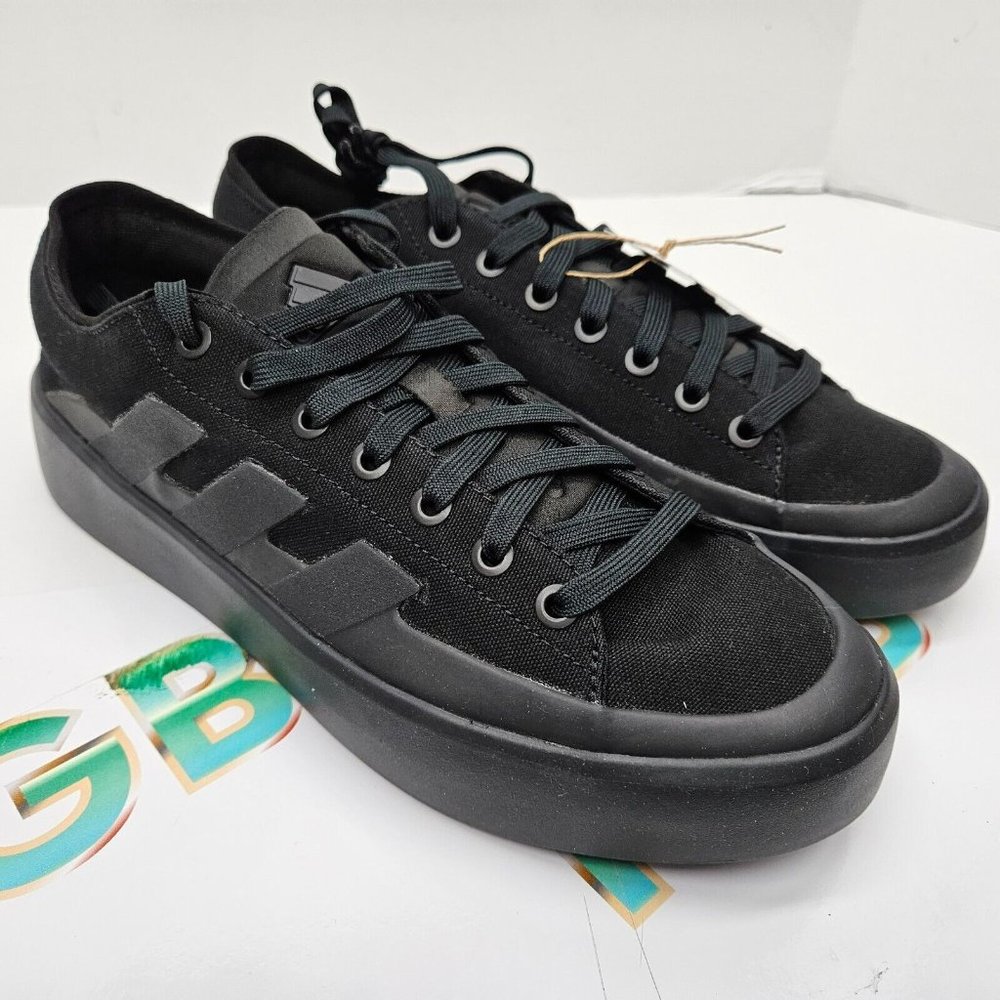 Adidas Znsored Triple Black Mens Skateboarding Shoes Sneakers HP9824 New Sz 7